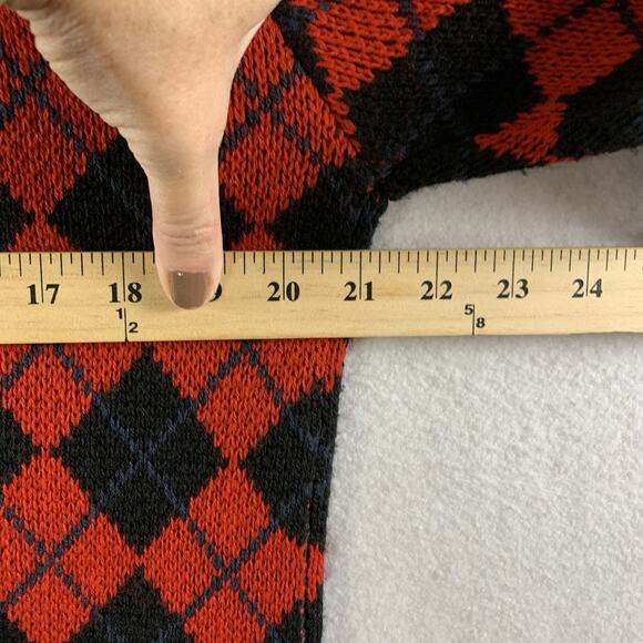 Vintage Womens Argyle Button Cardigan Sweater Sz M Old Money Ivy League Academia - Picture 5 of 9